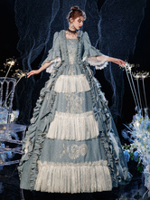 Prom Dress Rococo Victorian Retro Costume Dress Layered Ruffles Cosplay Costume Carnival