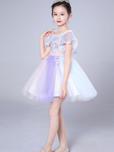 Flower Girl Dresses Designed Neckline Sleeveless Kids Social Party Dresses