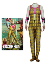 Carnevale Harley Quinn tuta Birds Of Prey Lycra Spandex Suit Zentai