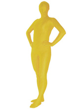 Disfraz Carnaval Zentai amarillo de elastano de marca LYCRA Halloween