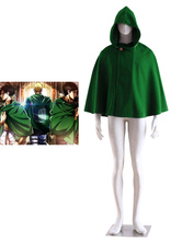 Toussaint Cosplay Costume SNK L'attaque des titans Déguisements Halloween Manteau Vert