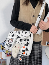 Sweet Lolita Bag Sac en coton à bandoulière en toile blanche à imprimé animal Accessoires Lolita