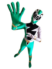 Power Rangers Cosplay Costume The Green Range Tommy Oliver Lycra Spandex TV Drama Cosplay Costume Set