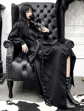 Gothic SK Dress Black Skirt Polyester Daily Casual Long Skirt