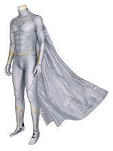 Men's Superhero Costumes White Halloween Lycra Spandex Full Body Tights Catsuits & Zentai