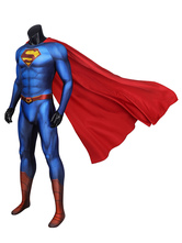 Costumi da uomo Supereroe Blue Halloween Lycra Spandex Completo Corpo Collant Catsuitst & Zentai