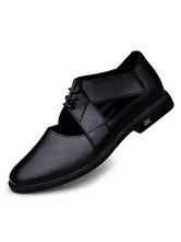 Herren Sandalen Riemen verstellbare Rindsleder Gummisohle schwarze flache Schuhe