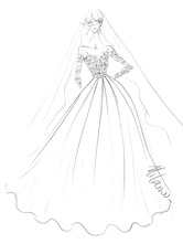 プリンセスライン ウェディングドレス ラウンドネック ブライダルドレス アイボリー 結婚式 二次会 披露宴 花嫁ドレス サテン 長袖 挙式 コートトレーン くるみボタン ウェディング ナチュラルウェストライン ウェディングドレス Milanoo Jp