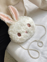 Sweet Lolita Bag Bunny Pearls Chain Cross Body Bag Accessori Lolita