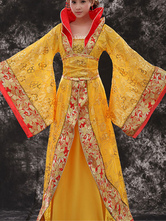 Costume cinese tradizionale femminile Hanfu giallo vestito Tang Tang Imperatrice WuMeiNiang Cosplaly Costume