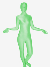 Halloween Unisex Light Green Lycra Spandex Zentai Suit