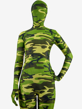 Full Body Unisex Spandex Lycra Zentai padrão de camuflagem Suit B Halloween