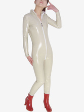 Carnevale Abbigliamento PVC bianco unisex con maniche senza guanti Halloween