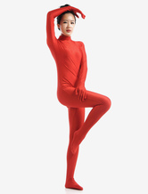 Zentai terno Vermelho Lycra Spandex para mulheres Halloween