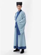 Carnival Chinese Costume Men Scholar Gown Outfit Ancient Traditional Fancy Dress