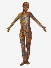 Toussaint Cosplay Costume de zentai unisexe enveloppé en lycra spandex multicolore détail motif tigre Déguisements Halloween