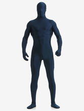 Escuro da Marinha Lycra Spandex Zentai terno para homens Halloween