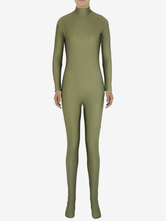 Greyish Green Morph Suit Adults Bodysuit Lycra Spandex Catsuit for Women