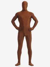 Coffee Brown Zentai Suit Adults Morph Suit Full Body Lycra Spandex Bodysuit for Men