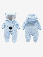 ベビー着ぐるみパジャマ　動物着　ブルー　クマ　アングリーバード　ジャンプスー　連体服　赤ちゃん　赤ん坊　仮装　防寒服