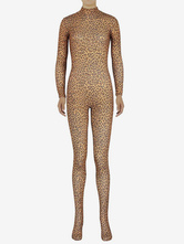 Multicolor Leopard imprimer Zentai Slim Fit Jumpsuit de Spandex pour femmes Déguisements Halloween