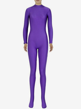 Halloween Royal Purple Zentai Sexy Spandex Jumpsuit for Women