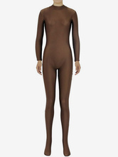 Coffee Brown Morph Suit Adults Bodysuit Lycra Spandex Catsuit for Women