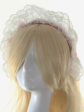 Accesorios para el cabello sintético Lolita encaje blanco para las mujeres