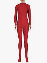 Zentai rouge Sexy combinaison Spandex pour femmes Déguisements Halloween