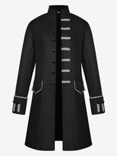 Traje medieval vintage para hombre chaqueta con cuello levantado disfraz de Halloween uniforme