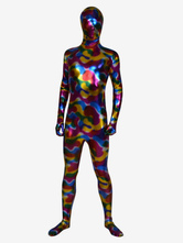 Morph Suit Multicolor Shiny Metallic Fabric Zentai Suit Unisex Full Body Suit