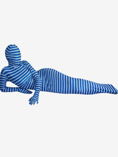 Stripes Mummy Bag Style Lycra Spandex Zentai Suit