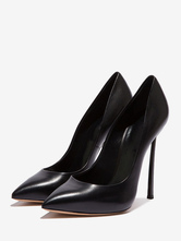Black High Heels Stiletto Heel Pointed Toe Pumps for Women
