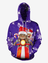 Unisex Christmas Hoodie Print Long Sleeve Ugly Christmas Sweater Holidays Costumes