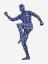 Morph Suit Multicolor Plaid Zentai Suit Full Body Lycra Spandex Bodysuit