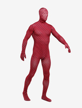 Morph Suit Red Irregular Pattern Zentai Suit Full Body Lycra Spandex Bodysuit