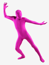 Unisex rosa Lycra corpo inteiro Spandex Zentai terno Halloween