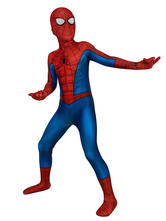Marvel Comics Spider Man Classical Jumpsuit Cosplay Costume For Kids