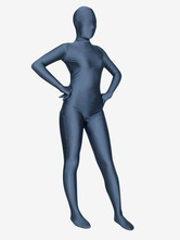 Темно-синий Зентай комбинезон спандекс лайкра Унисекс одноцветный костюм Хэллоуин