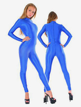 Disfraz Carnaval Lycra Spandex azul catsuit Halloween