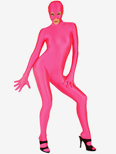 Розовый Зентаи лайкра костюм с открытыми глазами и ртом Хэллоуин