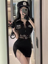 Halloween Costumes Woman's Cop Handcuffs Sexy Clothes Hat Halloween Holidays Costumes