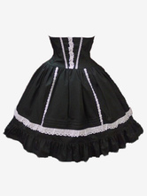 Falda de Lolita de 100%  Algodón de dos tonos de encaje Estilo Rococó