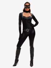 ハロウィン ハロウィンコスチューム ブラック レディース セクシー 手袋 サッシュ ポリエステル セット ホリデーコスチューム