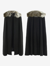 ハロウィン ハロウィンコスチューム ブルー 大人用 エレガント マント ポリエステル ハロウィン ホリデーコスチューム