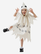 ハロウィン 子供用ハロウィンコスチューム ホワイトハロウィンセット 子供用ポリエステルフードドレス