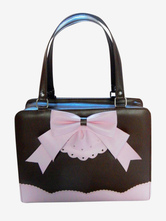 Attraente borsa Lolita in pelle con fiocco
