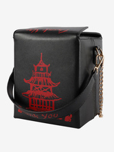 Lolita Handbag Tower Print Leather Cross Body Bag