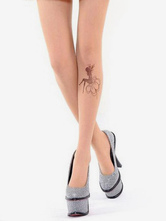 ロリータ靴下，ストッキング　美人の柄　可愛い　コスプレ　単色