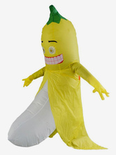 Disfraz Halloween Divertido traje inflable de plátano Fruit Blow Up Costume Halloween